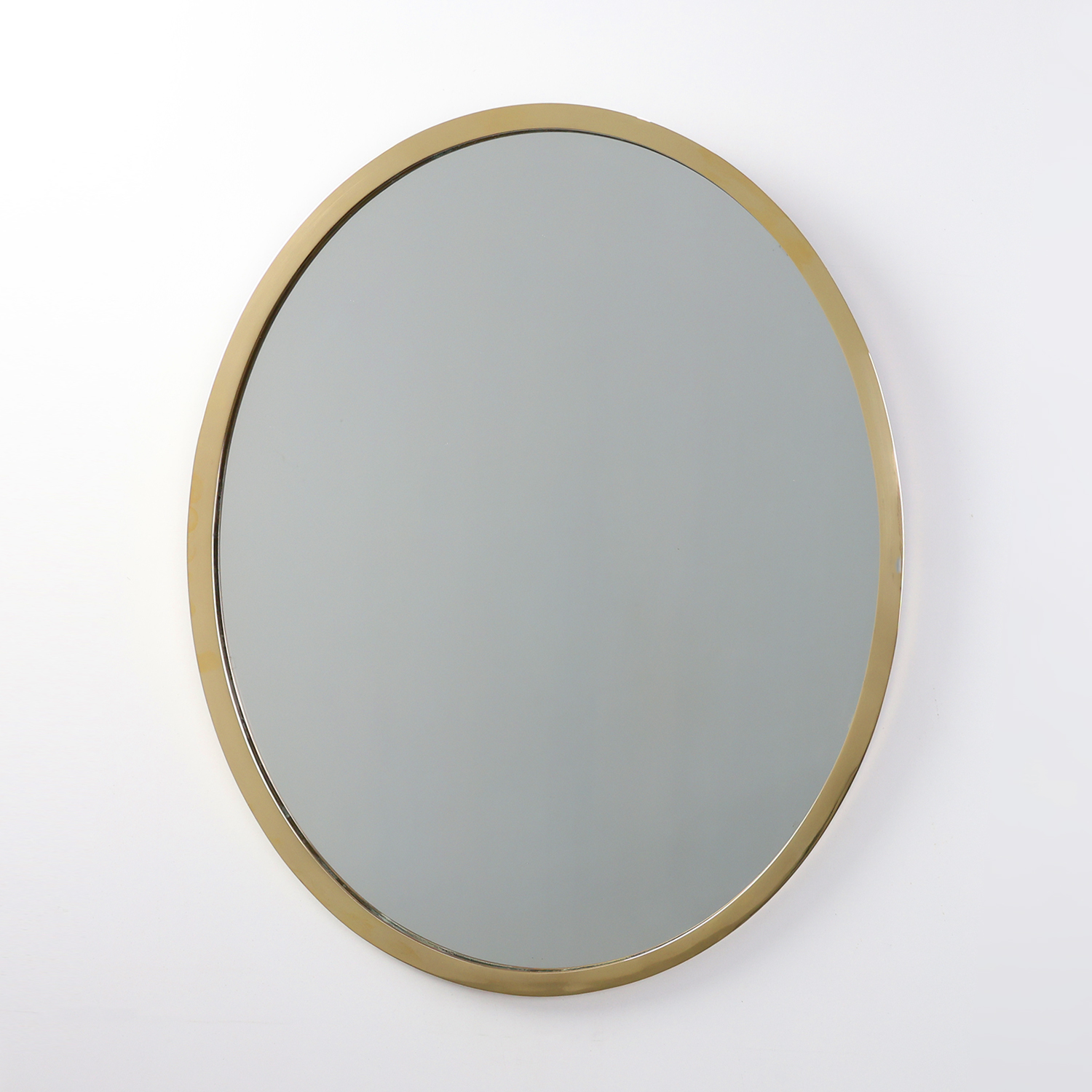 Art Deco Copper‑Plated Metal Mirror, Belgium ca. 1925-img